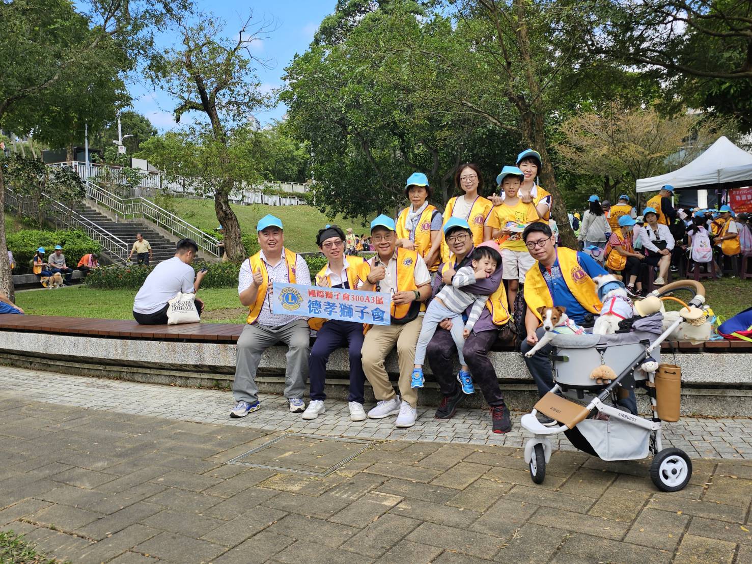 大湖公園親子健走獅友攜手為兒癌防治加油