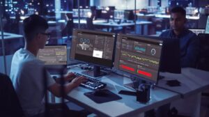 圖說：工程師在控制中心透過 AVEVA 工業 AI 與資料分析平台即時監控生產數據與設備狀態，協助泰國製造業提高效率、降低能耗，呼應泰國依循 BCG（生物－循環－綠色）經濟模型推動永續轉型的方向。（圖翻攝自 bangkokbiznews）