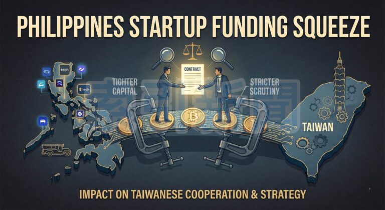 菲律賓新創在 2026 年面臨募資環境轉緊，投資人審查趨嚴、條款更看重獲利能力與公司治理，台商與當地新創合作也可能出現更長的盡職調查流程。（示意圖）