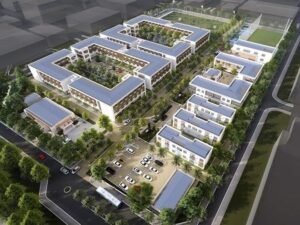 慶和省（Khanh Hoa）公布2026—2030年九大優先投資領域，涵蓋工業園區基礎設施、交通與住宅等項目；圖為相關園區／公共設施的示意規劃圖。（圖／翻攝越南《勞動報》網站）
