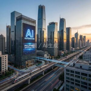 菲律賓在多項 AI 準備度評比中基礎建設面仍偏弱，外界憂心生成式 AI 加速導入後，將對以外包服務為主的 BPO 產業帶來壓力（示意圖）