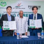 KMC醫療中心、富士軟片馬來西亞與City Motors集團簽署合作備忘錄,引進AI零氦MRI系統服務霹靂州社區。中為霹靂州衛生事務州行政議會主席拿督斯瓦尼桑。(圖片來源:Healthcare Asia Magazine)