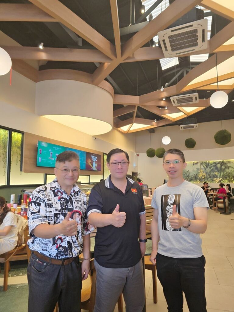 圖說：東協商會理事長黃振綱近日於胡志明市與越南VPC Networking共同創辦人Steven Lu會晤，確認VPC將加入6月越南市場高峰論壇合作行列。圖／東協商會提供