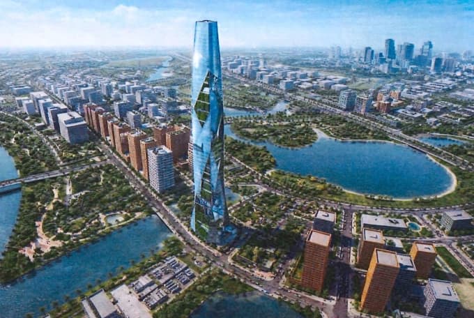 守添國際金融中心核心區再添企業競逐，Sovico與HDBank成為公開表態爭取99層地標案的第二組投資聯盟。圖 / VnExpress